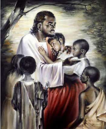 Jesus blesses children